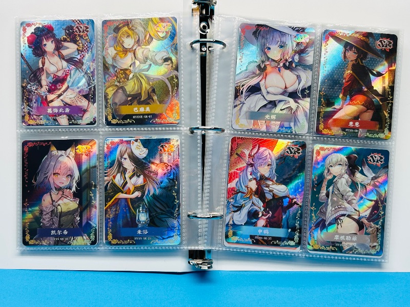 Photo 1 of 025575…  final sale no return/refund-96 misc holo asian Anime cards in binder