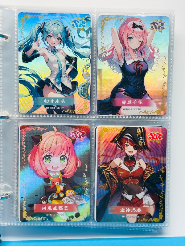 Photo 1 of 025575…  final sale no return/refund-96 misc holo asian Anime cards in binder