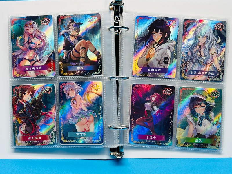 Photo 1 of 025575…  final sale no return/refund-96 misc holo asian Anime cards in binder