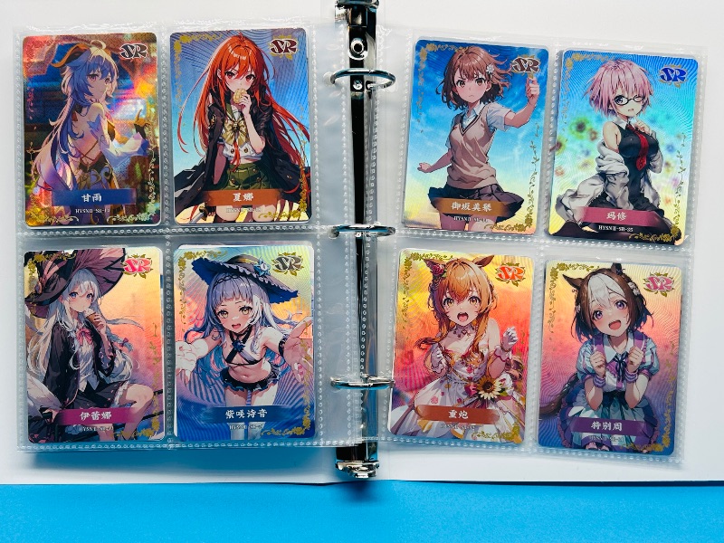 Photo 1 of 025575…  final sale no return/refund-96 misc holo asian Anime cards in binder