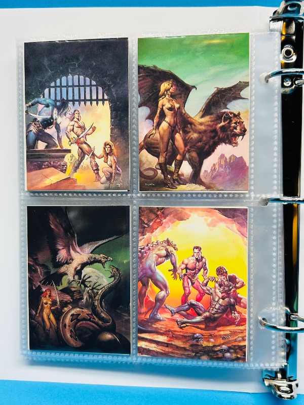 Photo 1 of 025576… final sale no return/refund-88 misc Boris Vallejo art cards in binder
