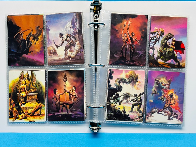 Photo 1 of 025576… final sale no return/refund-88 misc Boris Vallejo art cards in binder