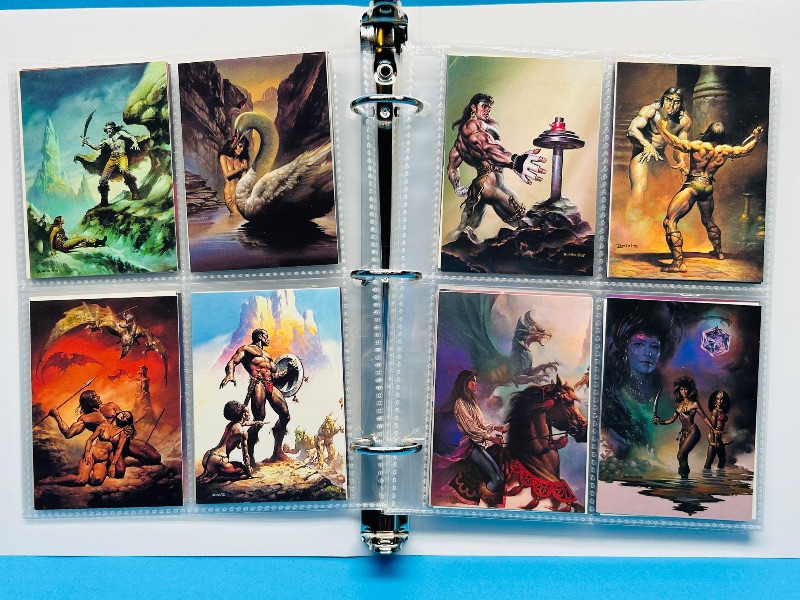 Photo 1 of 025576… final sale no return/refund-88 misc Boris Vallejo art cards in binder