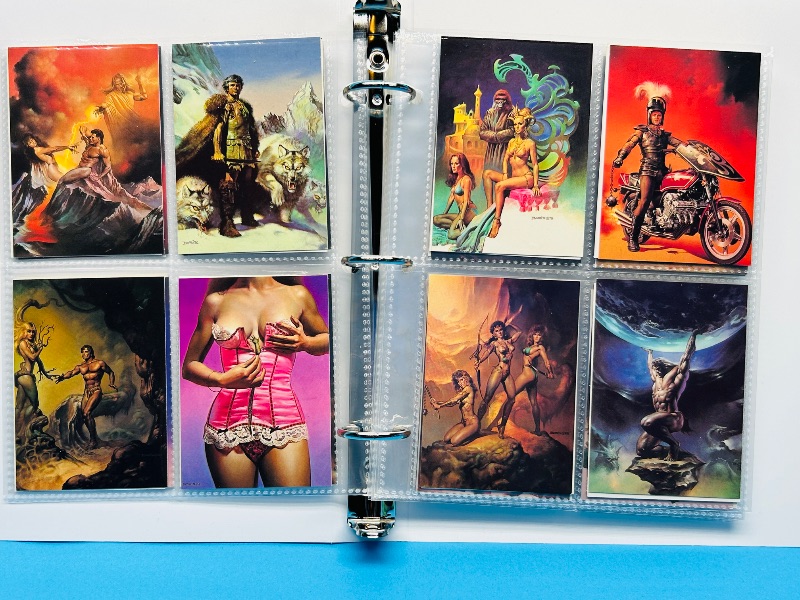 Photo 1 of 025576… final sale no return/refund-88 misc Boris Vallejo art cards in binder