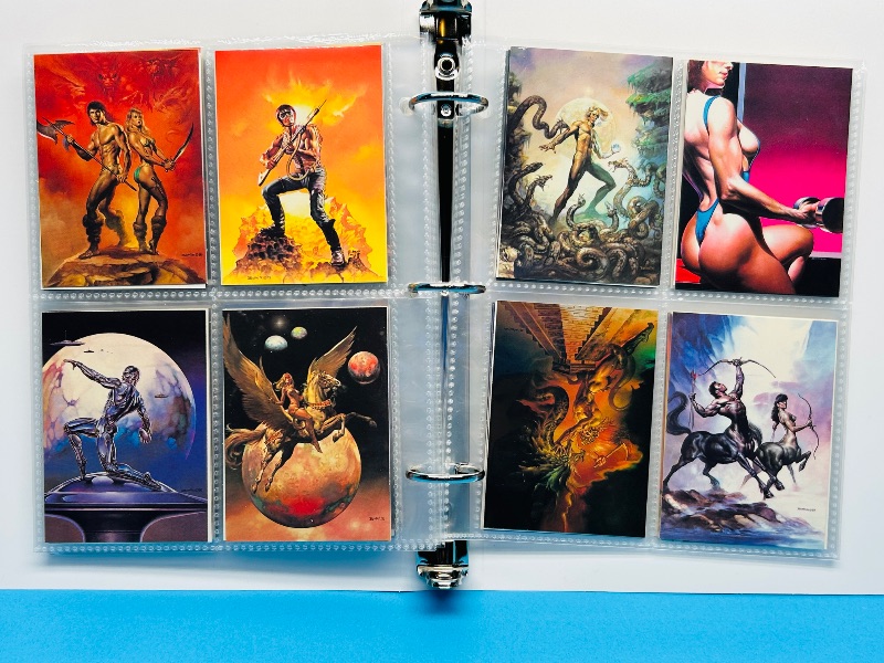 Photo 1 of 025576… final sale no return/refund-88 misc Boris Vallejo art cards in binder