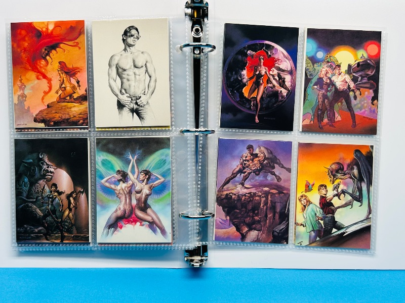 Photo 1 of 025576… final sale no return/refund-88 misc Boris Vallejo art cards in binder