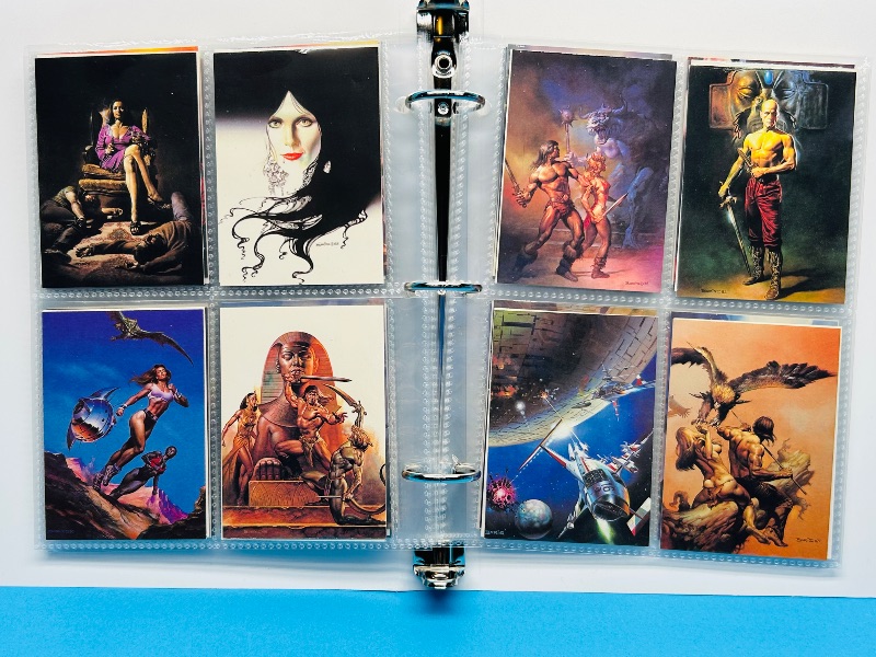 Photo 1 of 025576… final sale no return/refund-88 misc Boris Vallejo art cards in binder