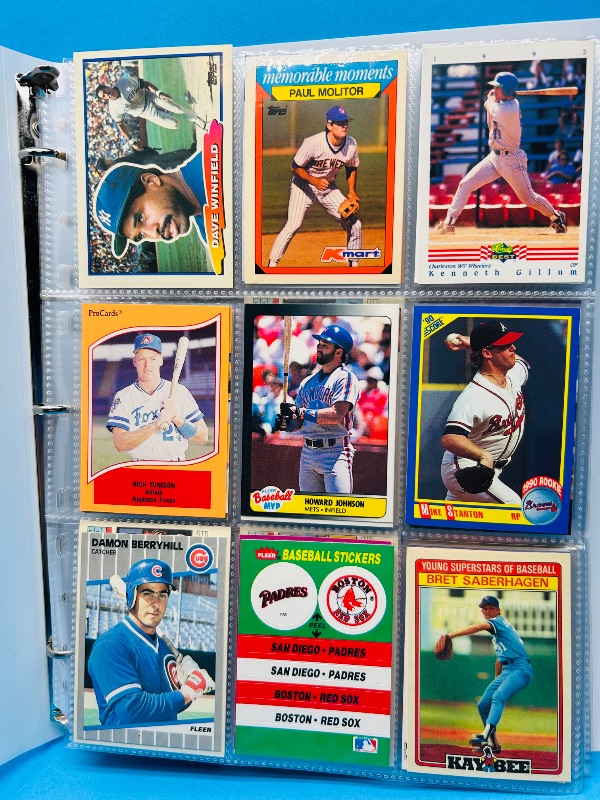 Photo 1 of 025577…final sale no returns/refund-342 mixed baseball cards in binder