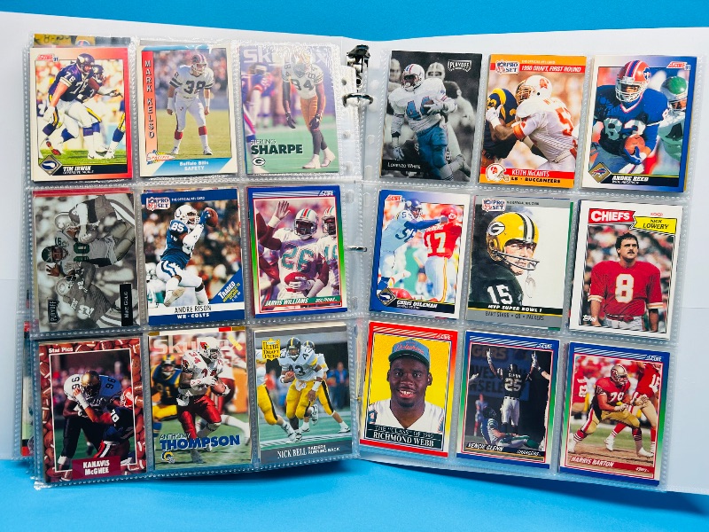 Photo 1 of 025579…final sale no return/refund-270 mixed football cards in binder