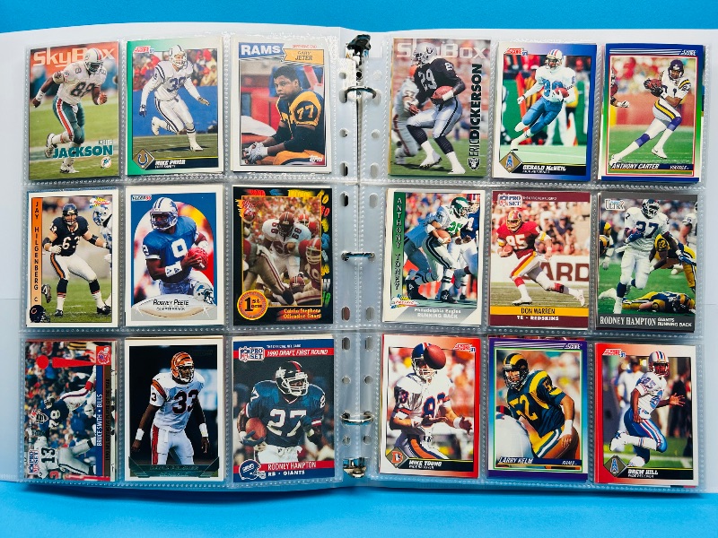 Photo 1 of 025579…final sale no return/refund-270 mixed football cards in binder