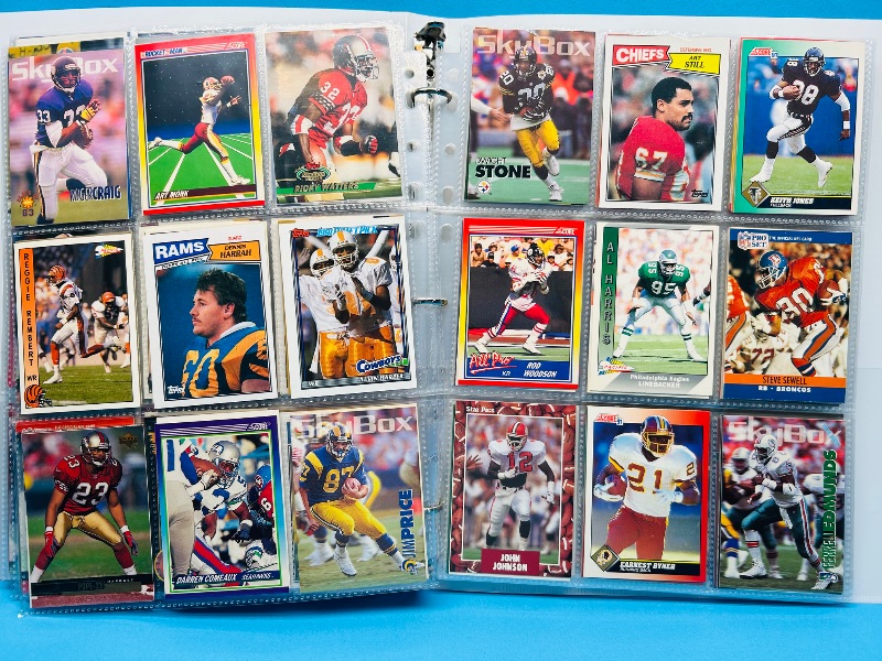 Photo 1 of 025579…final sale no return/refund-270 mixed football cards in binder