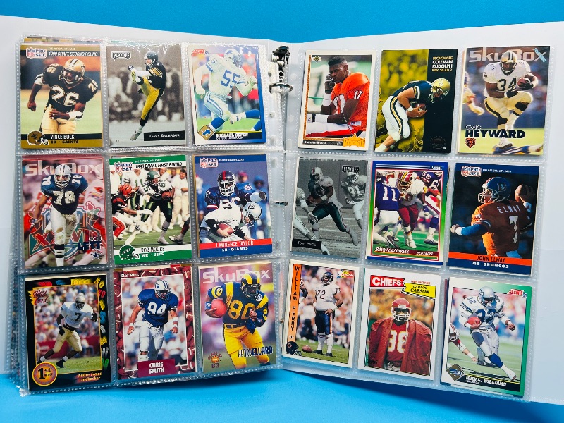 Photo 1 of 025579…final sale no return/refund-270 mixed football cards in binder