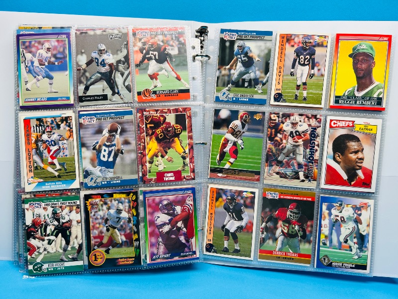 Photo 1 of 025579…final sale no return/refund-270 mixed football cards in binder