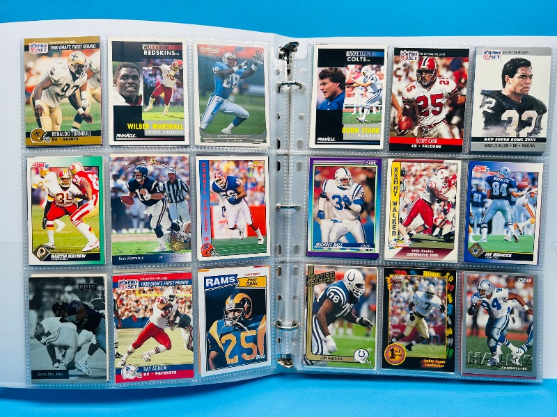 Photo 1 of 025579…final sale no return/refund-270 mixed football cards in binder