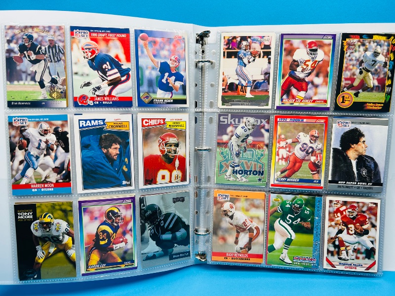 Photo 1 of 025579…final sale no return/refund-270 mixed football cards in binder