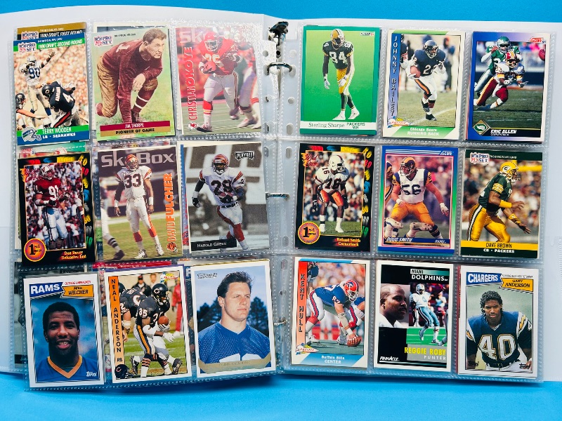 Photo 1 of 025579…final sale no return/refund-270 mixed football cards in binder