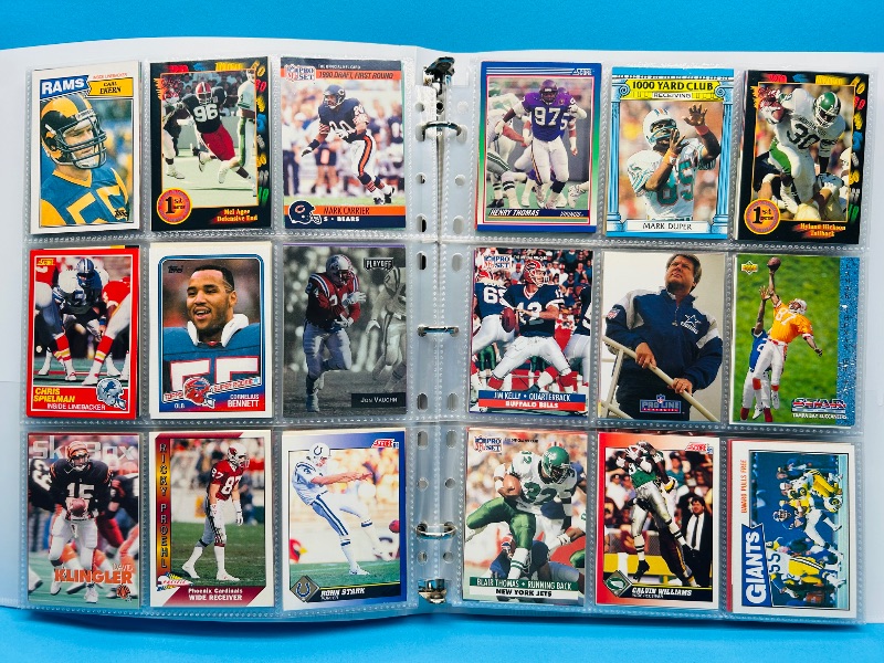 Photo 1 of 025579…final sale no return/refund-270 mixed football cards in binder