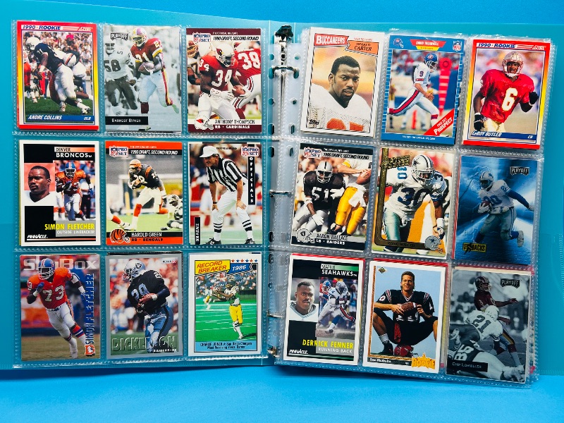 Photo 1 of 025580… final sale no return/refund-270 mixed football cards in binder