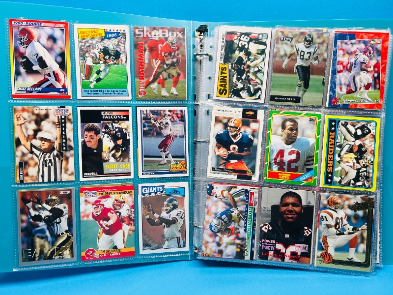 Photo 1 of 025580… final sale no return/refund-270 mixed football cards in binder