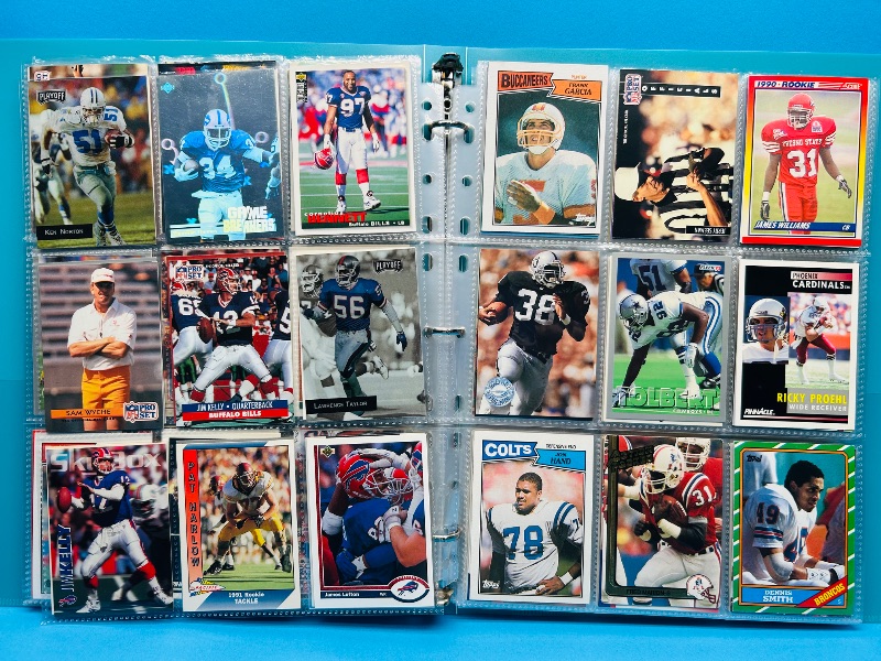 Photo 1 of 025580… final sale no return/refund-270 mixed football cards in binder
