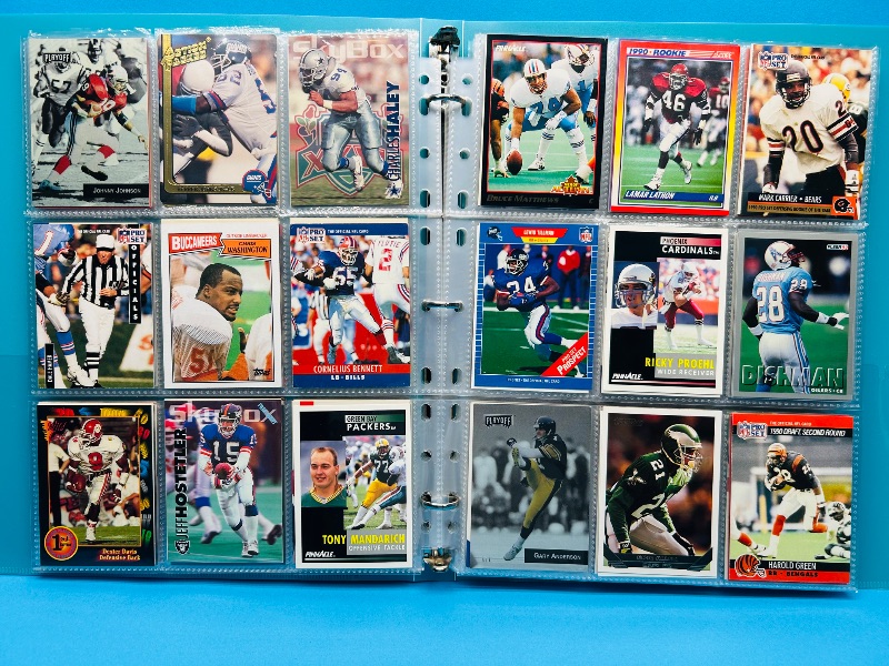 Photo 1 of 025580… final sale no return/refund-270 mixed football cards in binder