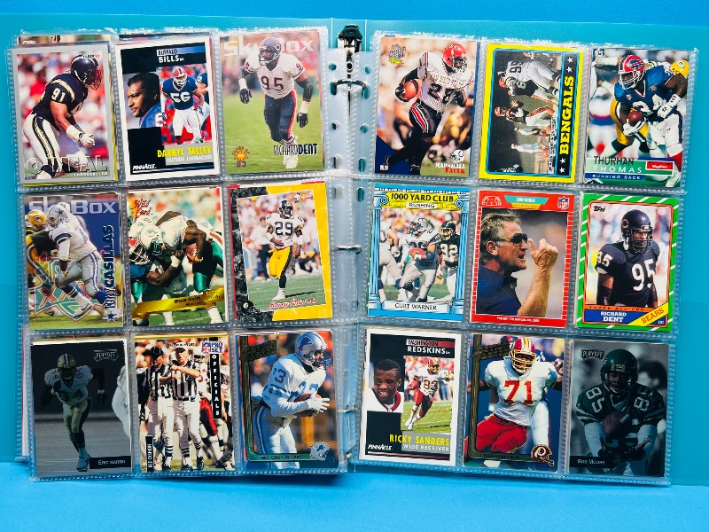 Photo 1 of 025580… final sale no return/refund-270 mixed football cards in binder