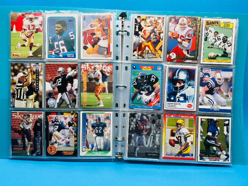 Photo 1 of 025580… final sale no return/refund-270 mixed football cards in binder