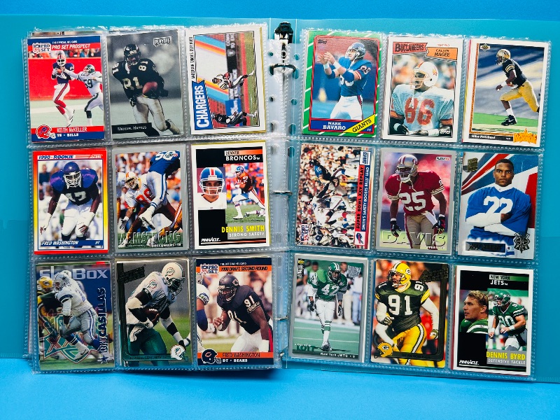 Photo 1 of 025580… final sale no return/refund-270 mixed football cards in binder