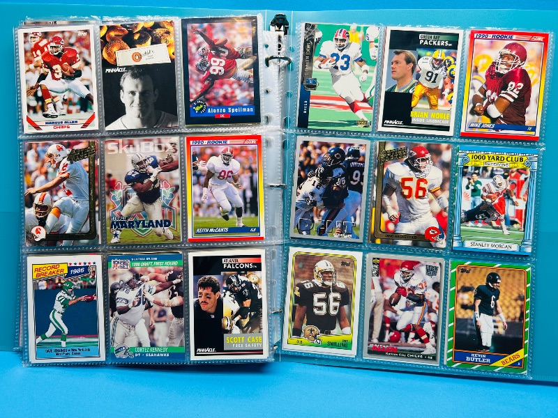 Photo 1 of 025580… final sale no return/refund-270 mixed football cards in binder