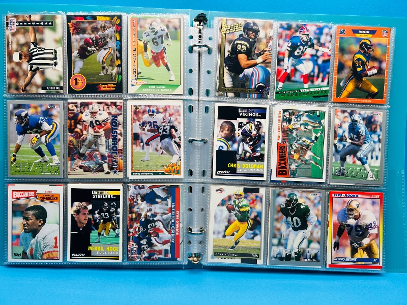 Photo 1 of 025580… final sale no return/refund-270 mixed football cards in binder
