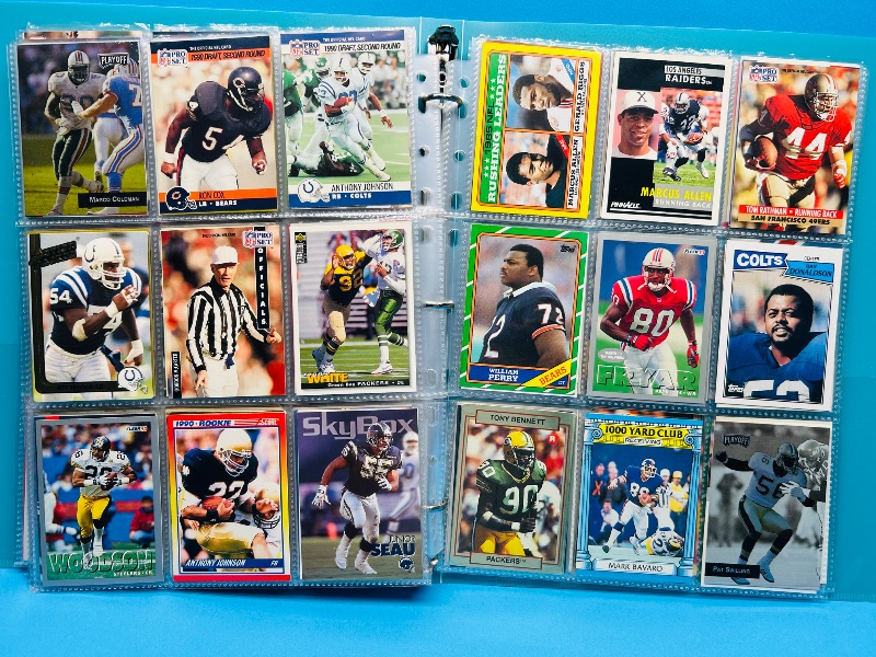 Photo 1 of 025580… final sale no return/refund-270 mixed football cards in binder