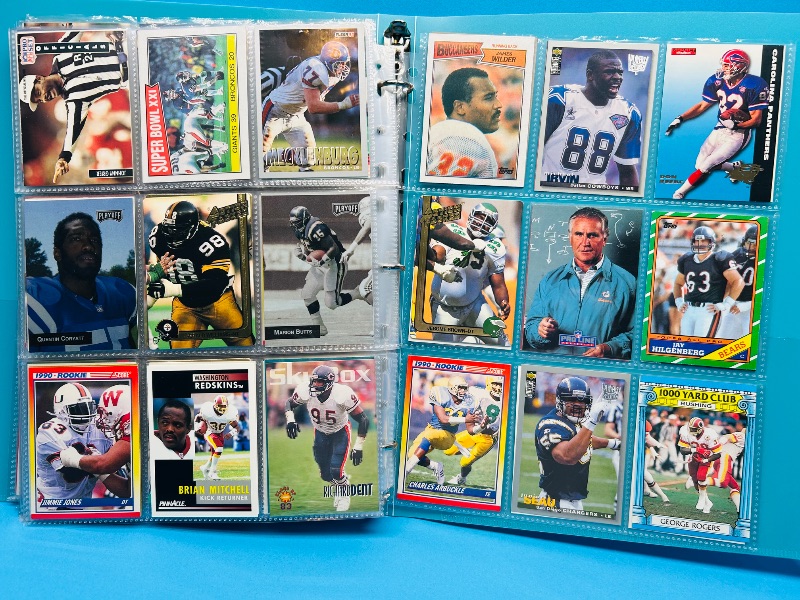 Photo 1 of 025580… final sale no return/refund-270 mixed football cards in binder