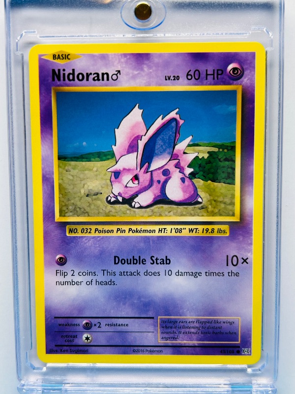 Photo 1 of 025583…Nidoran  Pokémon card in hard plastic case