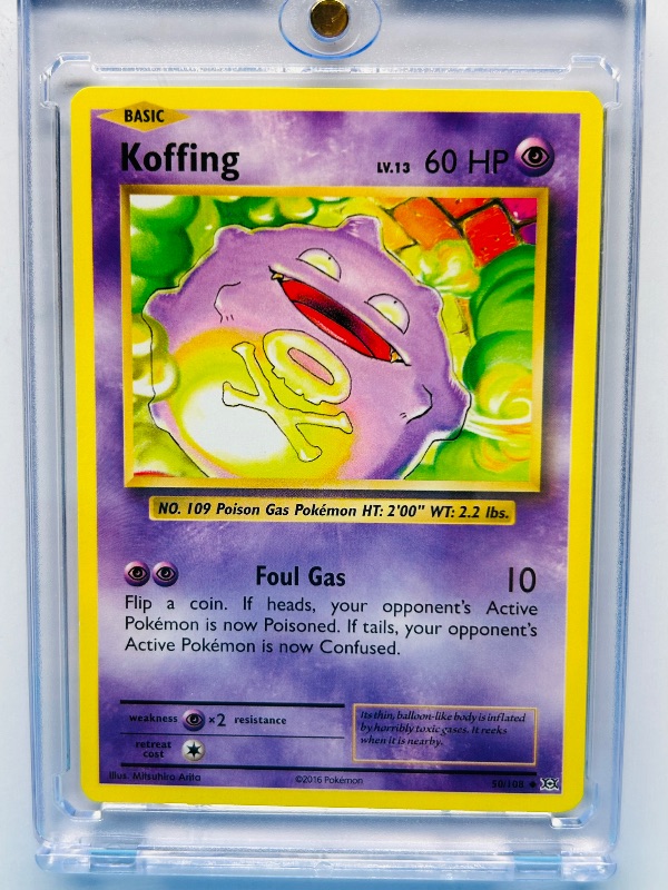 Photo 1 of 025584…Koffing  Pokémon card in hard plastic case