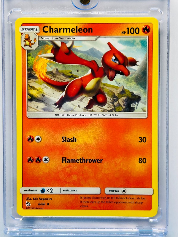 Photo 1 of 025586…Charmeleon  Pokémon card in hard plastic case
