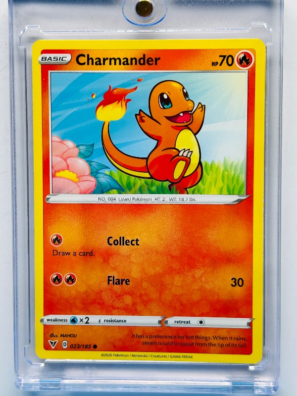 Photo 1 of 025587…Charmander  Pokémon card in hard plastic case