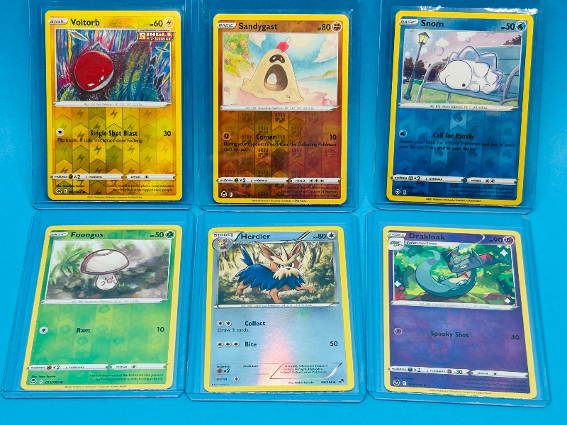 Photo 1 of 025596…6 reverse holo  Pokémon cards in hard plastic sleeves 