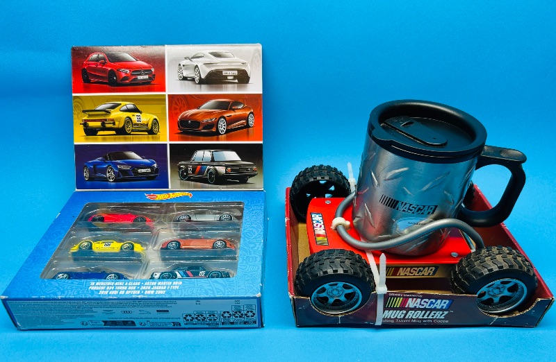 Photo 1 of 025615…6 hot wheels cars and NASCAR mug