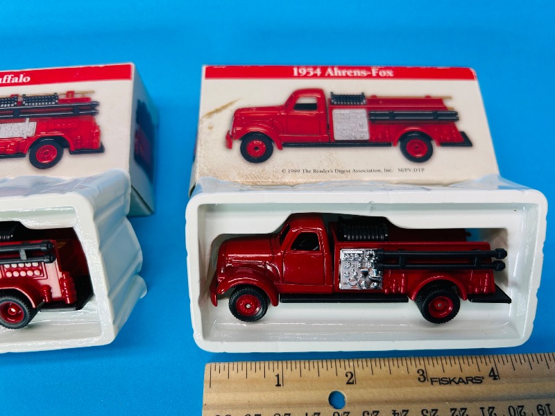 Photo 1 of 025620… 3 collectible mini fire trucks 
