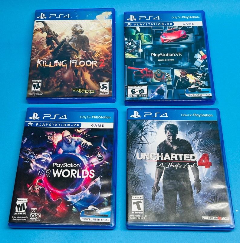 Photo 1 of 025622… 4 PS4 game discs 