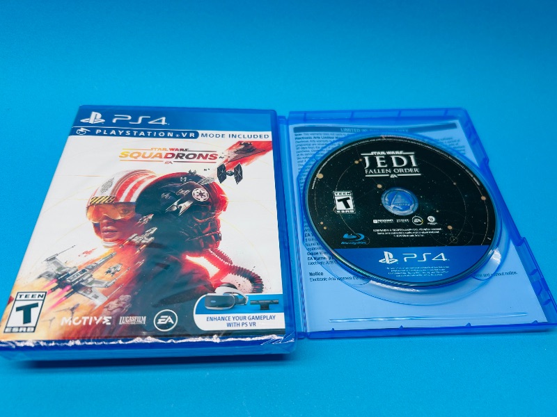 Photo 1 of 025625… 2 PS4 Star Wars game discs -1 sealed 
