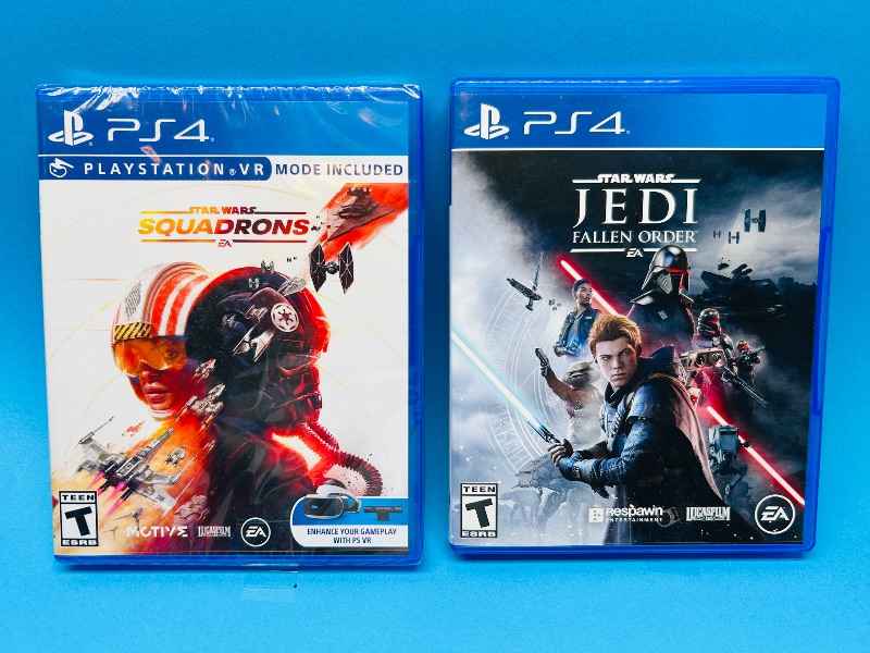 Photo 1 of 025625… 2 PS4 Star Wars game discs -1 sealed 