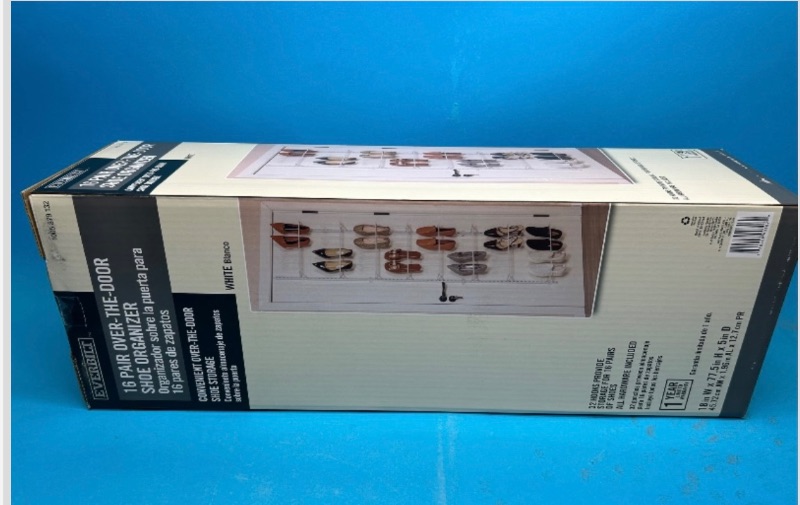 Photo 1 of 025632…  Everbuilt 16 pair over the door shoe organizer 