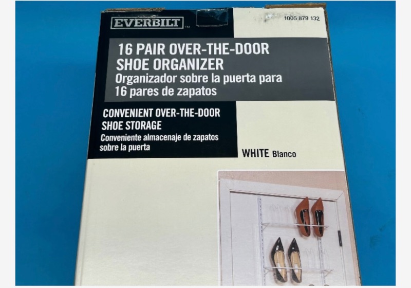 Photo 1 of 025632…  Everbuilt 16 pair over the door shoe organizer 