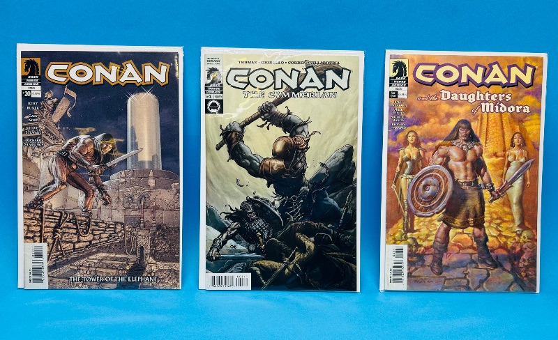 Photo 1 of 025635…3 Conan comics in plastic sleeves