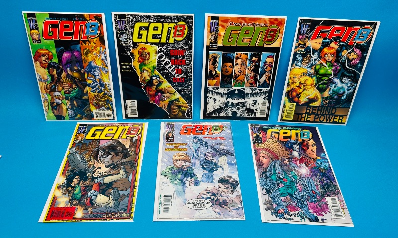 Photo 1 of 025640…7 Gen 13  comics in plastic sleeves 