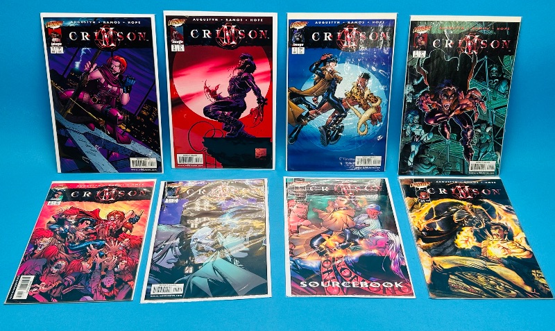 Photo 1 of 025641…8 Crimson  comics in plastic sleeves 