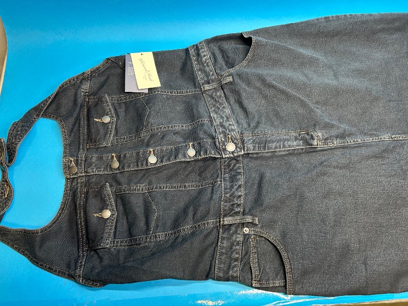 Photo 1 of 025675… size 17 jean skirt bib - like new condition 