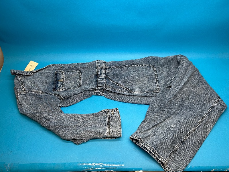 Photo 1 of 025679… size 4 denim pantsuit - like new condition 