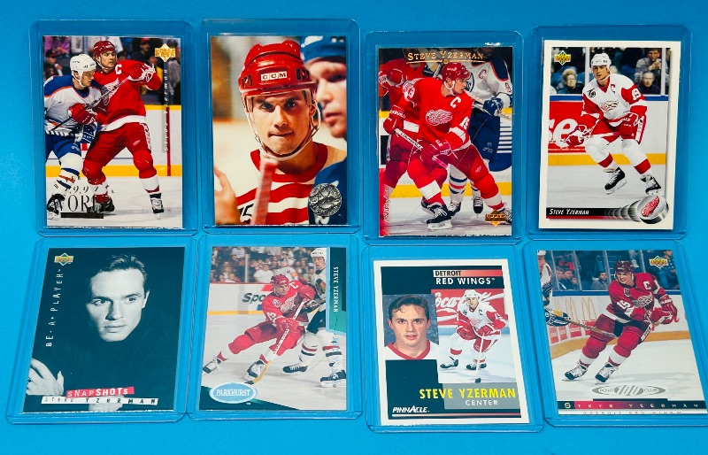Photo 1 of 025710…Steve Yzerman  cards in hard plastic sleeves 